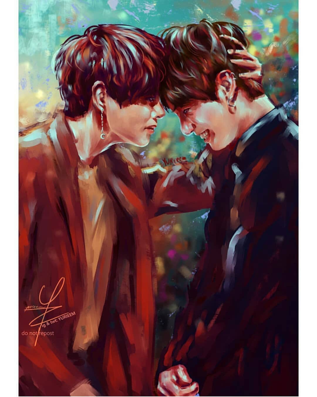 Taekook &lt;3 , 1, Taekook Fanarts , Romance, WEBTOON 