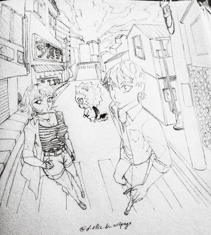 Custom Random Pencil Sketch Drawing Comic book Manga style. Art Commission  | Sketchmob
