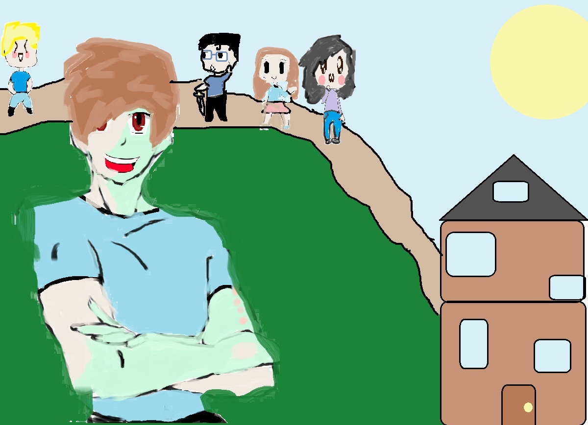 The cringy half human half zombie WEBTOON