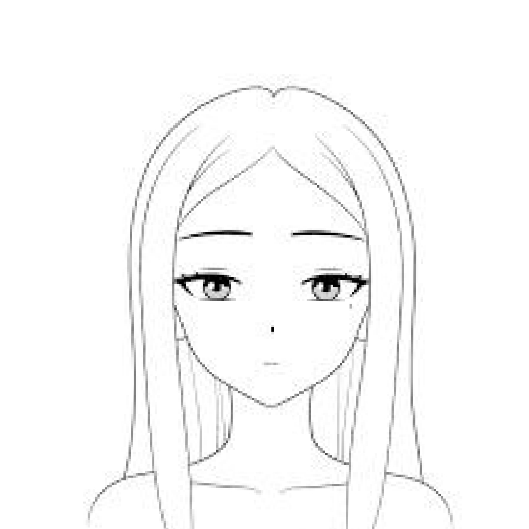 Лицо для рисования аниме
