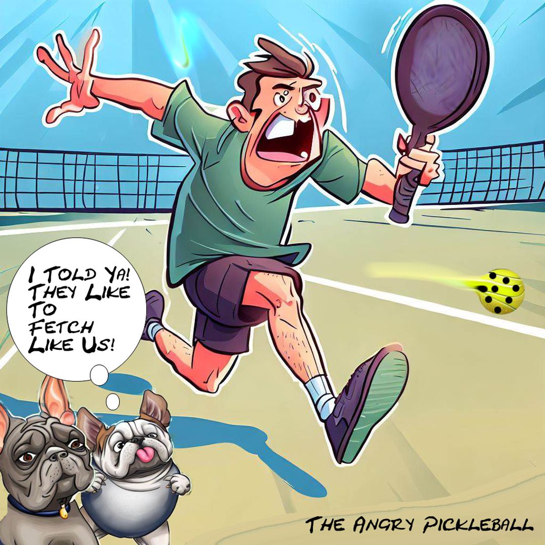 Cat and Mouse Pickleball Comic 3 The Angry Pickleball