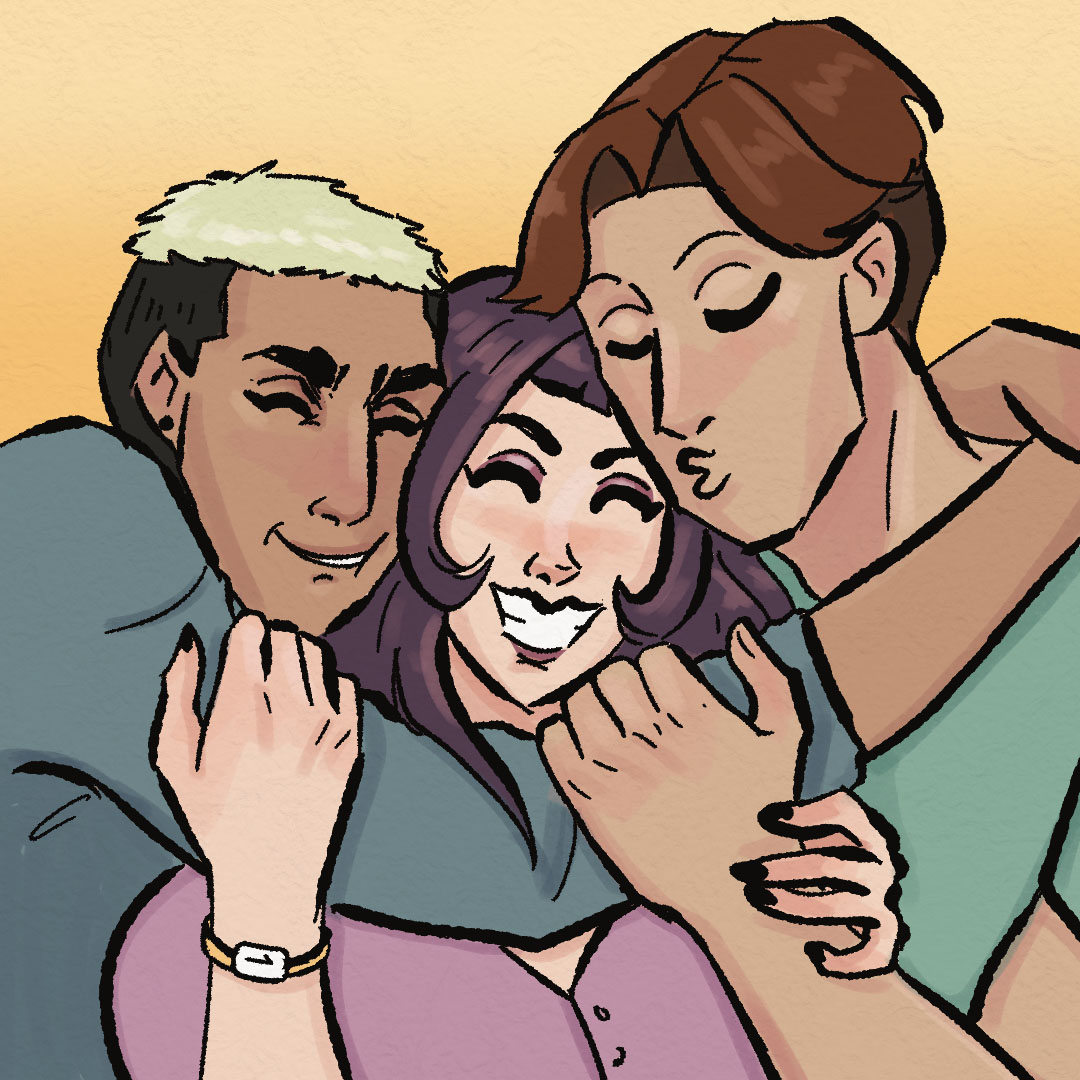 Throuple in paradise webtoon