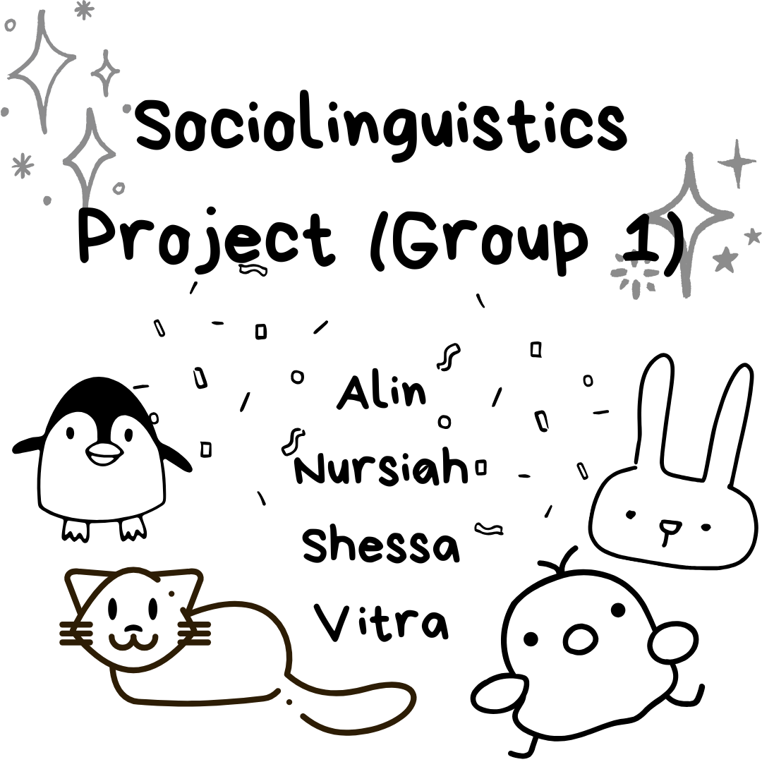 Sociolinguistics Project (Group 1) | LINE WEBTOON